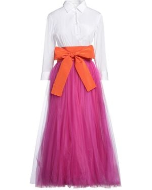Sara Roka Midi Dress Polyamide, Cotton, Elastane - Pink