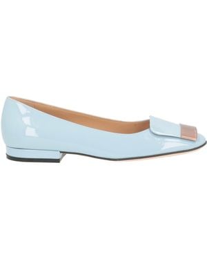 Sergio Rossi Sky Ballet Flats Leather - Blue