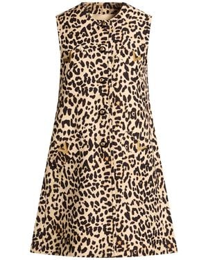 Valentino Garavani Overcoat & Trench Coat Virgin Wool, Silk - Natural