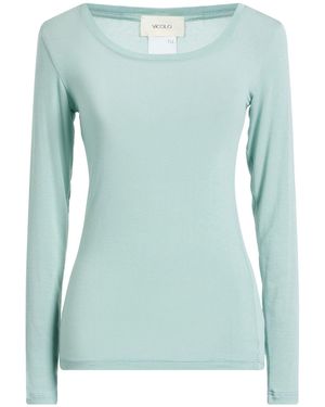 ViCOLO T-Shirt Viscose, Silk, Elastane - Blue