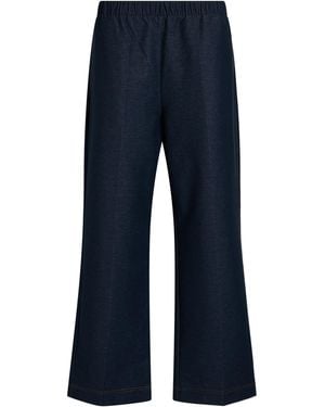Max Mara Pants Organic Cotton, Polyester, Elastane - Blue