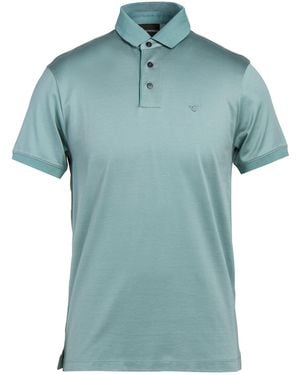 Emporio Armani Polo Shirt Lyocell, Cotton - Blue