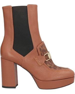 Pollini Botines De Caña Alta - Marrón