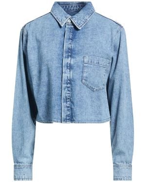 GOOD AMERICAN Denim Shirt Cotton - Blue