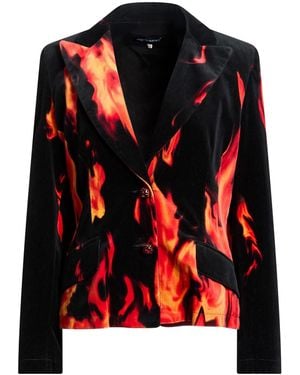 Angelo Marani Blazer Cotton, Elastane - Black