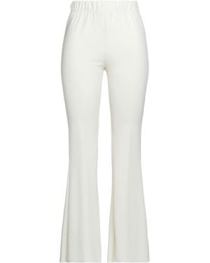 ViCOLO Ivory Pants Polyester, Elastane - White