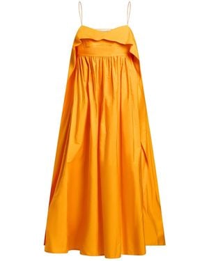 Cecilie Bahnsen Midi Dress - Orange