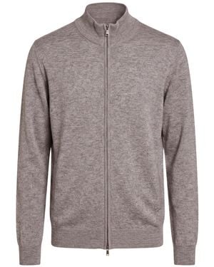 Fedeli Cardigan Virgin Wool - Gray