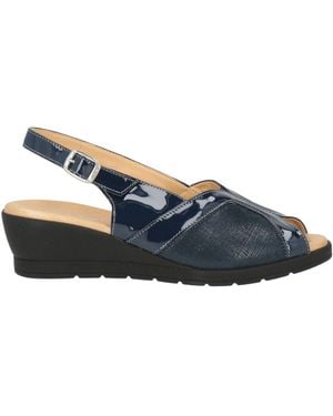 Cinzia Soft Midnight Sandals Leather - Blue