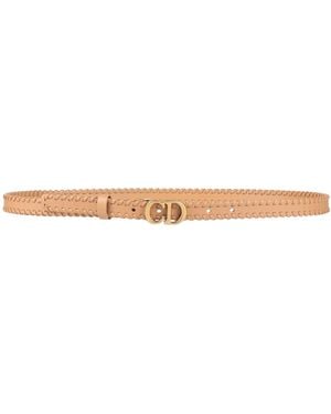 Dior Sand Belt Calfskin, Ecobrass - White