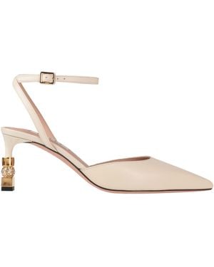 Bally Ivory Court Shoes Leather - White