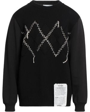 Ballantyne Raw Diamond By Jumper Cotton, Cashmere - Black