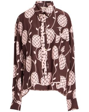 Balia 8.22 Dark Shirt Silk - Brown
