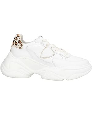 Philippe Model Rivoli Trainers Leather, Textile Fibres - White
