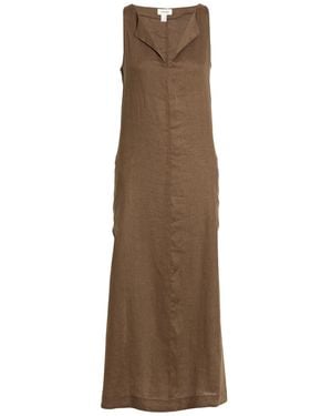 Ottod'Ame Maxi Dress Linen - Natural