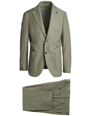 BRERAS Milano Military Suit Cotton, Silk - Green