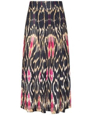 Momoní Midi Skirt Viscose, Linen - White
