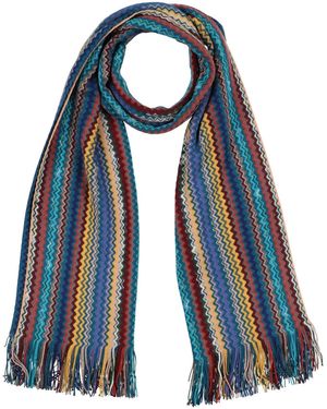 Missoni Slate Scarf Wool, Acrylic - Blue
