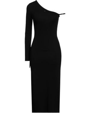 Courreges Midi Dress Viscose, Elastane - Black