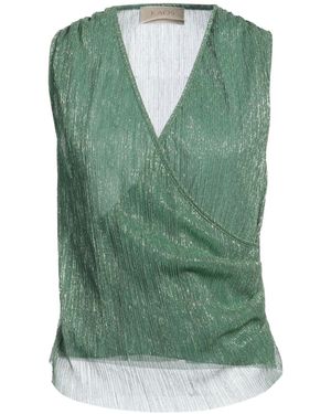 Kaos Top Polyester, Metallic Fiber - Green