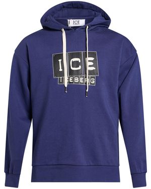 Iceberg Sweatshirt Cotton, Polyester - Blue