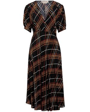 Marni Midi-Kleid - Schwarz