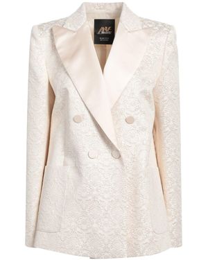 Aniye Records Blazer Polyester, Viscose, Elastane - White