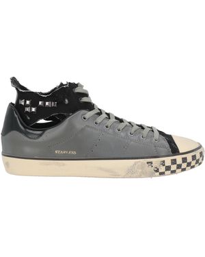 HIDNANDER Trainers Leather, Textile Fibres - Brown