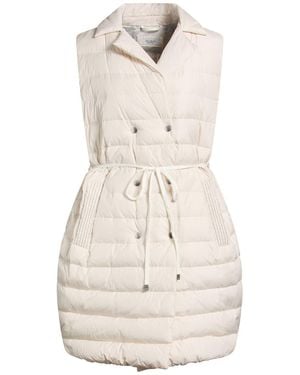 Peserico Ivory Puffer Polyester - White