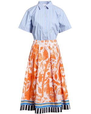 Stella Jean Midi Dress - White