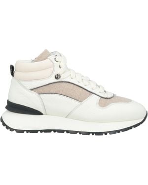 Doucal's Trainers Leather, Textile Fibres - White