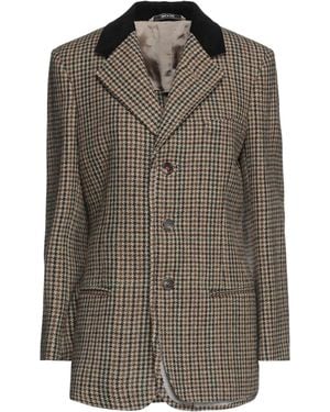 Maison Margiela Blazer Virgin Wool, Cotton - Brown