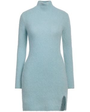 ViCOLO Mini Dress Alpaca Wool, Polyamide, Virgin Wool, Elastane - Blue