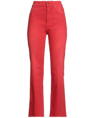 PS. DON'T FORGET ME Pants Cotton, Elastane - Red
