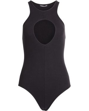 ANDREADAMO Bodysuit Cotton, Elastane - Blue