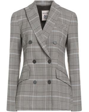 Semicouture Light Blazer Polyester, Viscose, Wool, Elastane - Grey