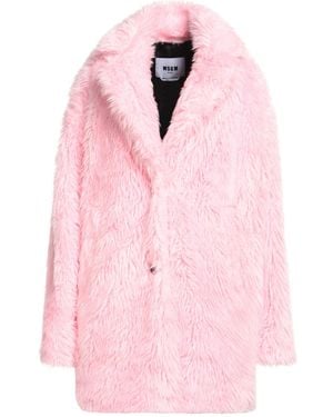 MSGM Shearling- & Kunstfell - Pink