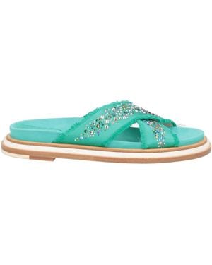 Fabi Sandals Textile Fibers - Green