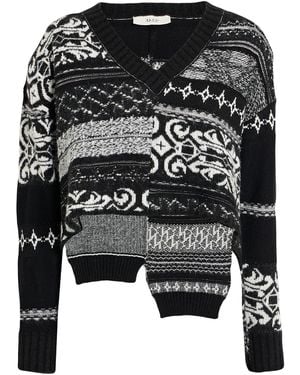 Akep Sweater Wool, Polyacrylic, Acrylic, Polyamide, Other Fibers - Black