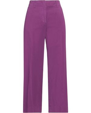 Incotex Trousers Cotton, Linen - Purple