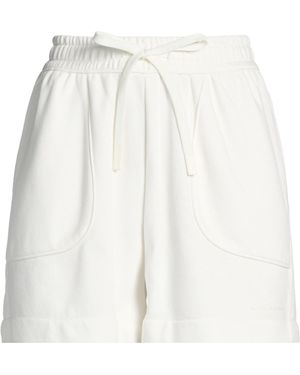 Trusted Handwork Shorts & Bermuda Shorts Cotton, Lyocell, Polyester - White