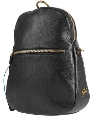 Gabs Charcoal Backpack Calfskin - Black