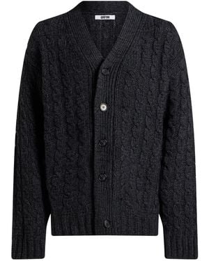 Grifoni Cardigan Wool, Polyamide, Alpaca Wool, Mohair Wool - Black