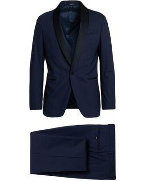 BRERAS Milano Midnight Suit Virgin Wool, Elastane - Blue