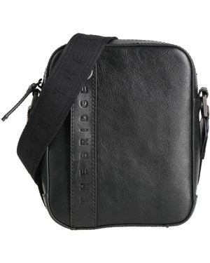 The Bridge Cross-Body Bag Leather - Gray