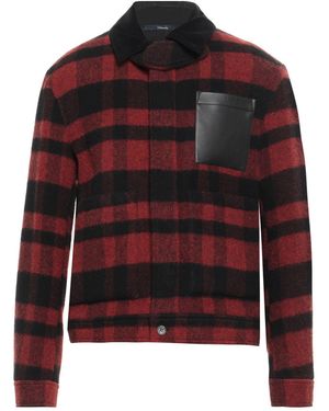 Drumohr Brick Jacket Virgin Wool - Red
