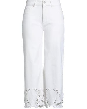 Fracomina Collection Jeans Cotton, Elastane - White