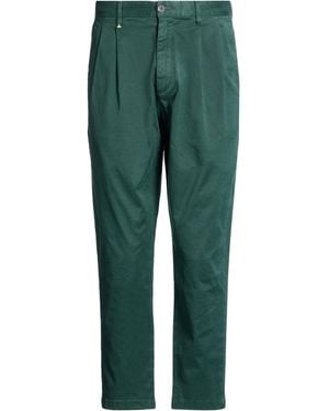 Berna Dark Pants Cotton, Elastane - Green