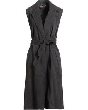 Purotatto Charcoal Coat Leather - Black