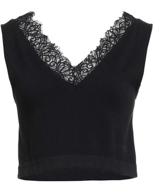 Guess Top Polyamide, Elastane, Cotton - Black